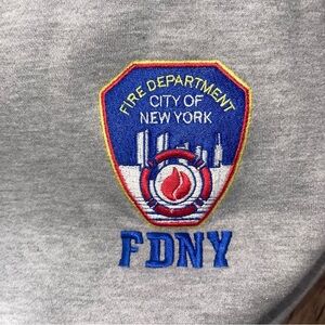 Gray FDNY Embroidered Sweatshirt